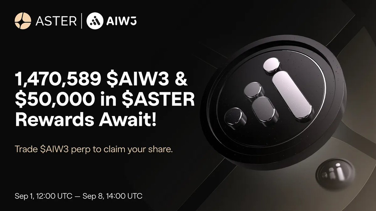 Aster Lists $AIW3 Perp