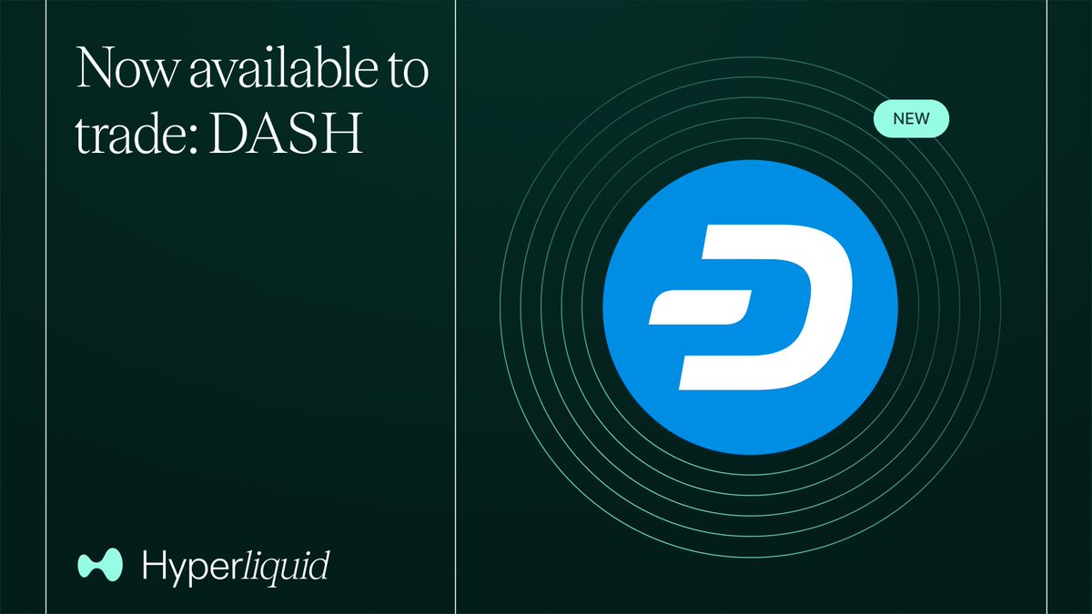 New $DASH Perps with 5x Leverage Now Live