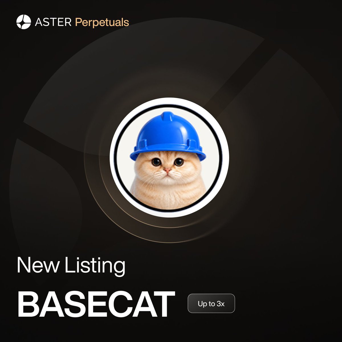 Aster Lists $BASECAT Perp
