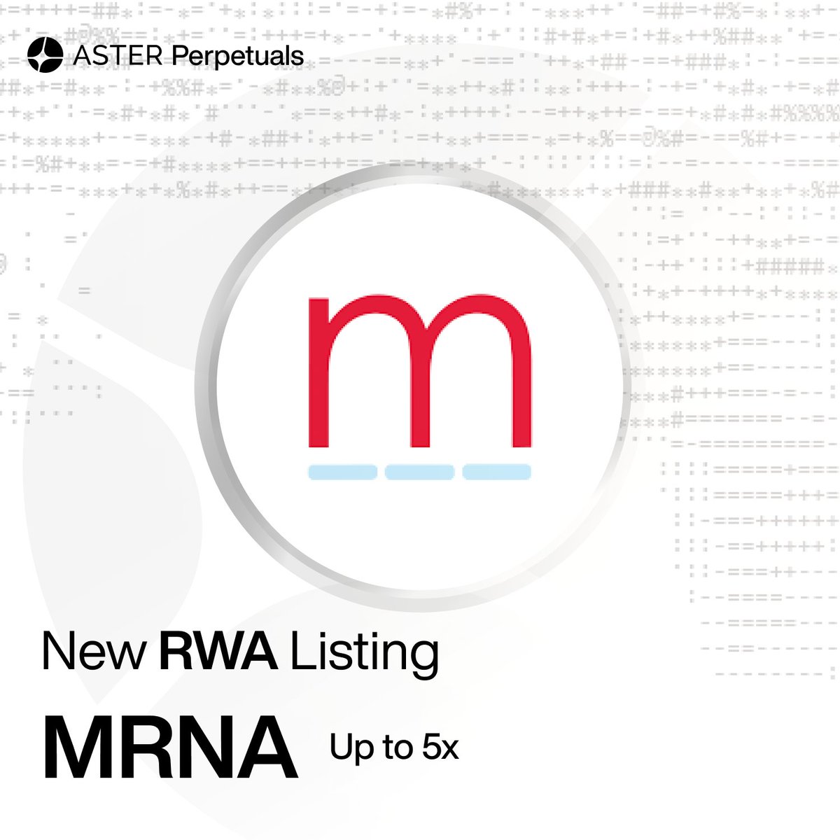 Aster Lists $MRNA Perp