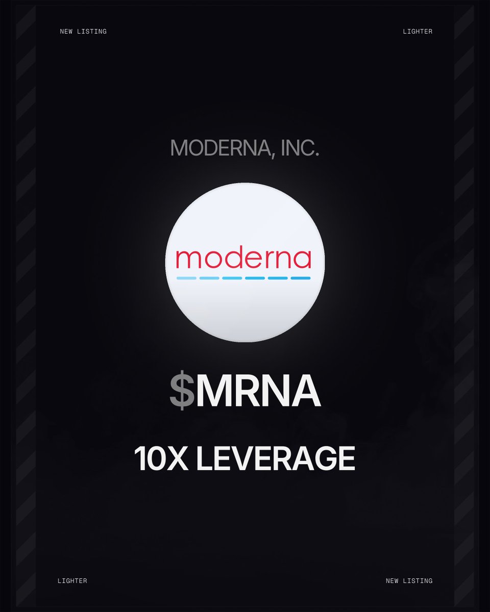 New $MRNA Perp on Lighter