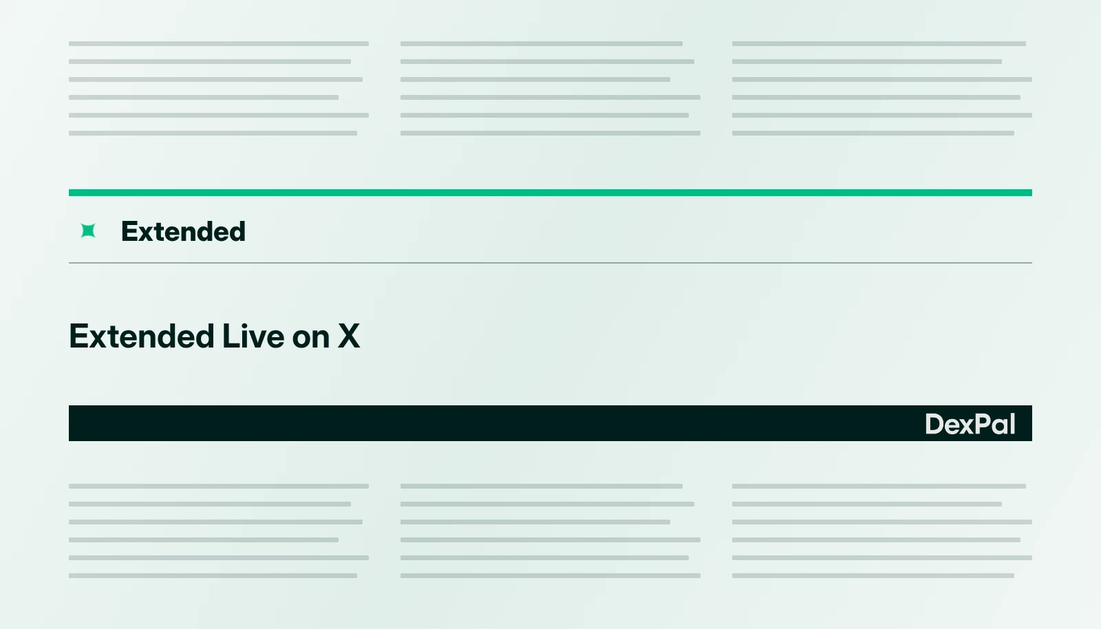 Extended Live on X
