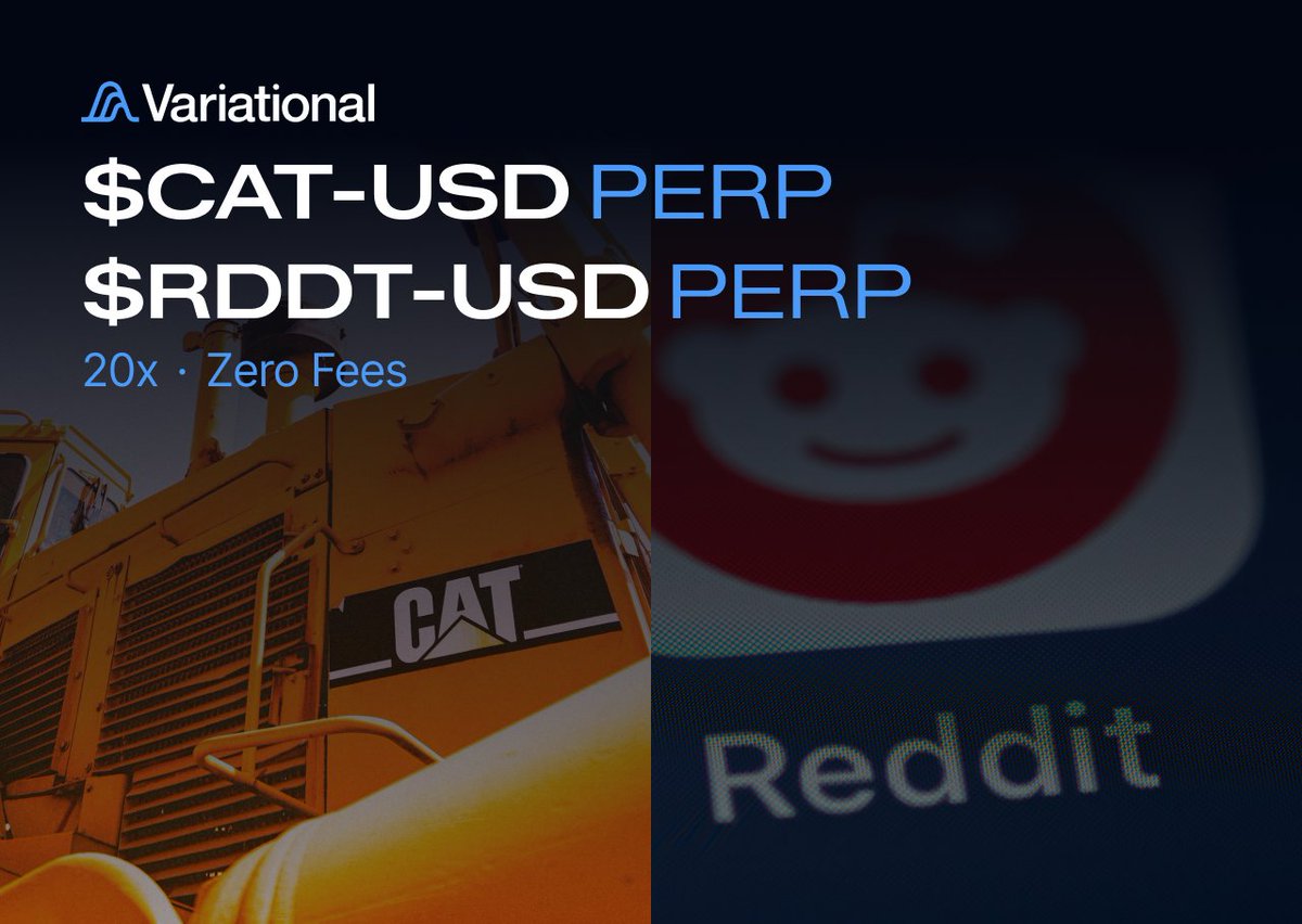 $CAT $RDDT Listings