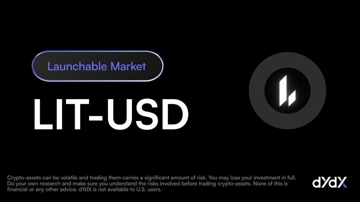 New Market Launch: $LIT on dYdX