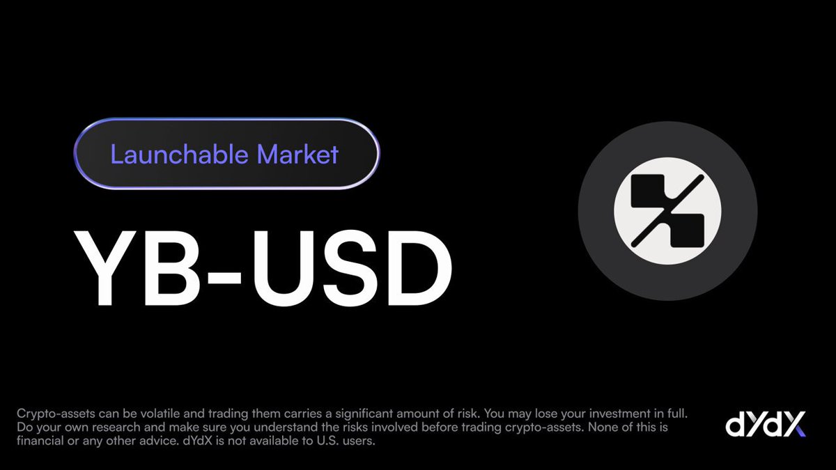 New Market Launch: $YB on dYdX