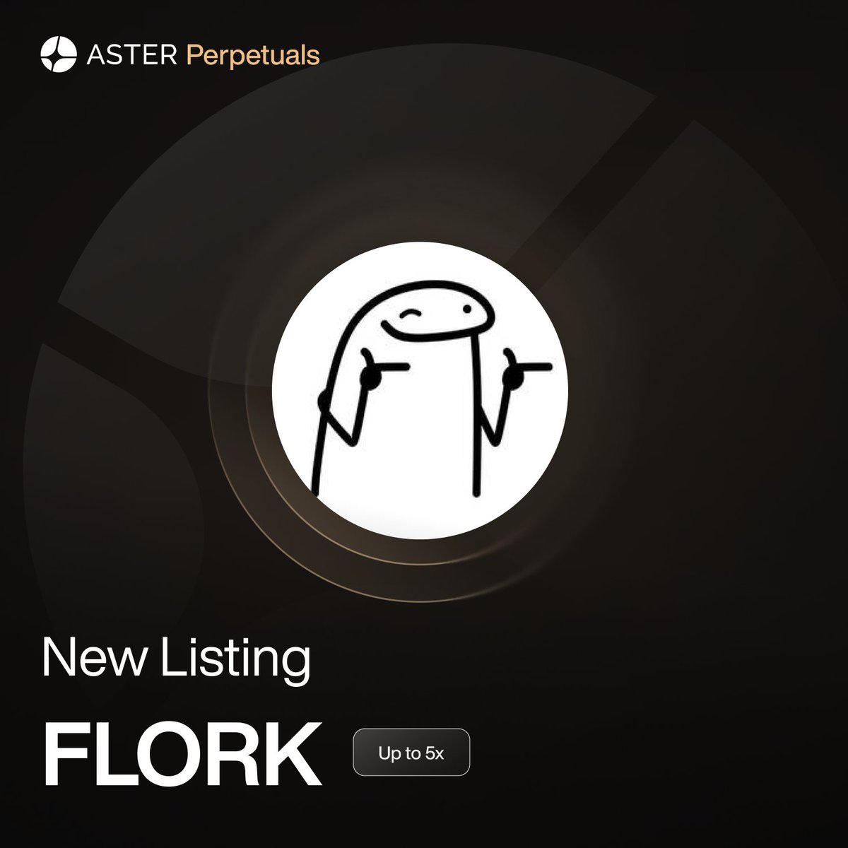 Aster Lists $FLORK Perp