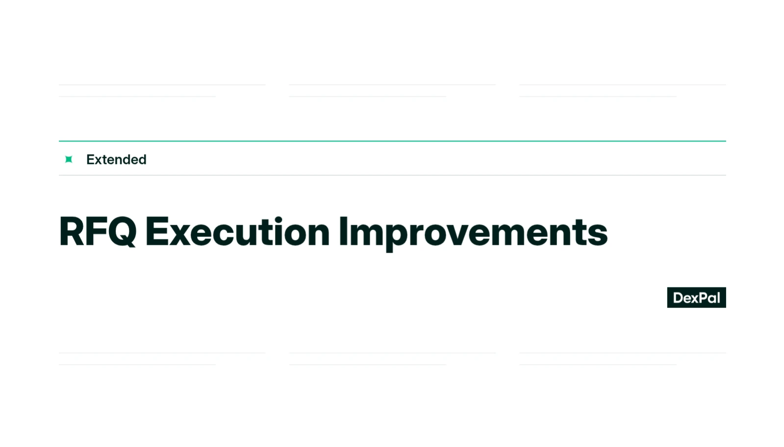 RFQ Execution Improvements