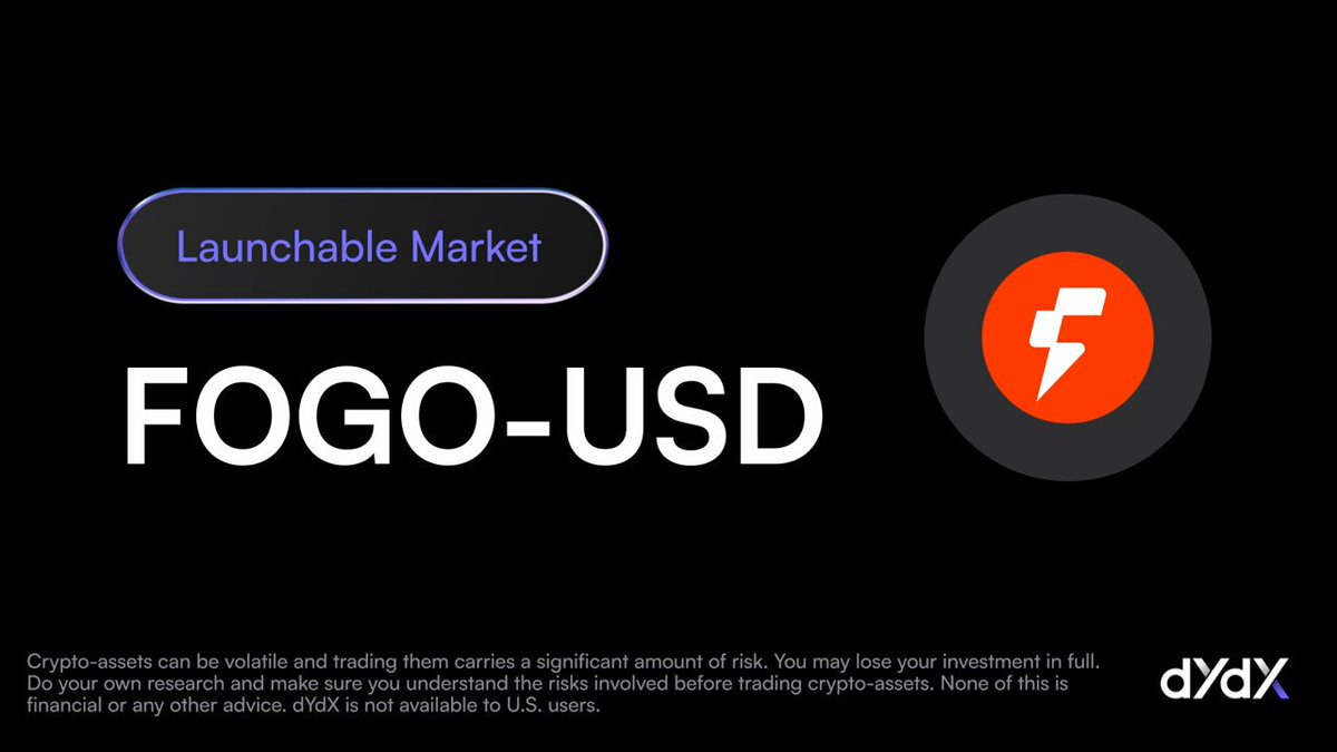 New Market Launch: $FOGO on dYdX
